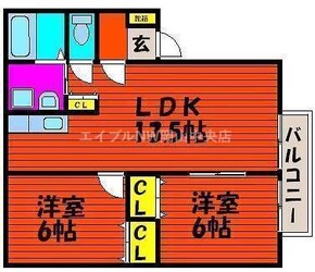 ブロッサム２１　Ｃの物件間取画像